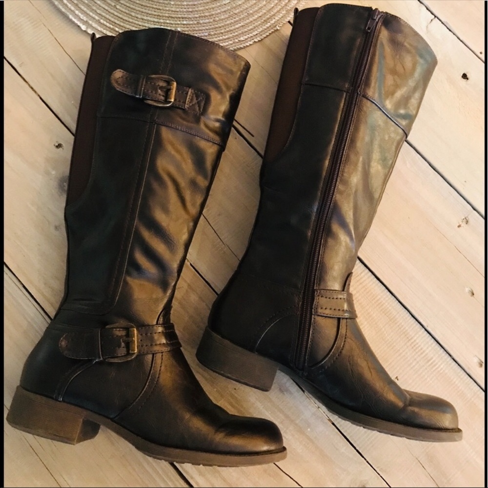 Dark Brown Riding Boots
